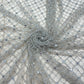 Premium Net Embroidery Fabric with Sequins & Mirror Work
