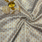 Pure Silk Banarasi Brocade Fabric – Gold Floral Buta with Pink Highlights