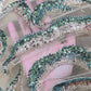 Luxury Sequin Embroidered Net Fabric – Floral Paisley Vine Design