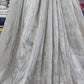 Silk Tissue Embroidery Fabric with Heavy Sequin & Beaded Border Work