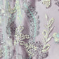 Luxury 3D Floral Sequin Embroidered Net Fabric – Silver, Champagne & Mint